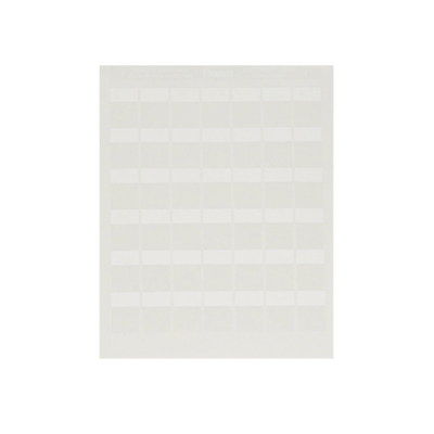 PANDUIT - Paquete de Hojas con 2500 Etiquetas de Identificación Auto-Laminadas para Impresora Láser/Inyección de Tinta, para Cables de 4.1 a 8.1 mm de Diámetro (10 - 6 AWG), Color Blanco