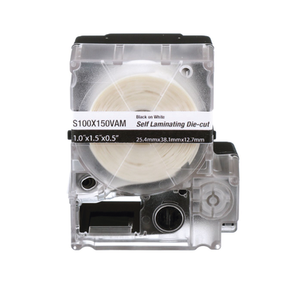 PANDUIT - Casete de 125 Etiquetas Autolaminadas para Cables 8-4 AWG 1 x 2.25 Pulgadas (25.4 x 57.15 mm)