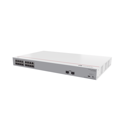 HUAWEI - Switch Gigabit No Administrable PoE / 16 puertos 10/100/1000 Mbps (PoE) / 2 Puertos SFP Uplink / 124W