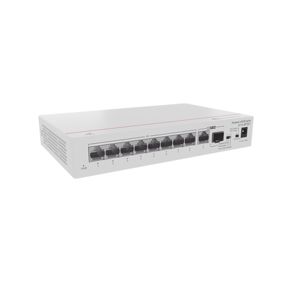 HUAWEI - Switch Gigabit No Administrable PoE / 8 puertos 10/100/1000 Mbps (PoE) / 2 Puertos SFP Uplink / 124W