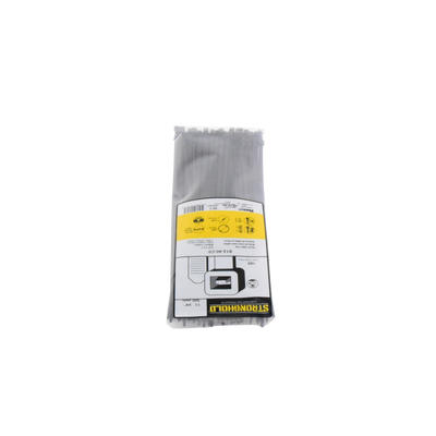 PANDUIT - Cincho de Nylon 6.6 StrongHold™, 300mm largo x 3.6mm ancho, Color Negro, Exterior Resistente a Rayos UV, Paquete de 100pz