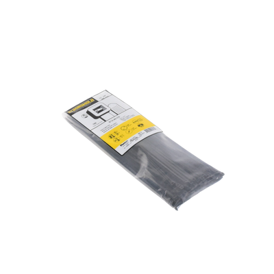PANDUIT - Cincho de Nylon 6.6 StrongHold™, 300mm largo x 3.6mm ancho, Color Negro, Exterior Resistente a Rayos UV, Paquete de 100pz