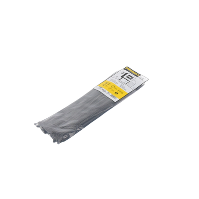 PANDUIT - Cincho de Nylon 6.6 StrongHold™, 370mm largo x 3.6mm ancho, Color Negro, Exterior Resistente a Rayos UV, Paquete de 100pz