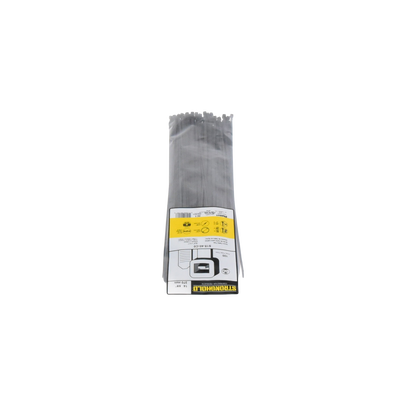 PANDUIT - Cincho de Nylon 6.6 StrongHold™, 370mm largo x 3.6mm ancho, Color Negro, Exterior Resistente a Rayos UV, Paquete de 100pz