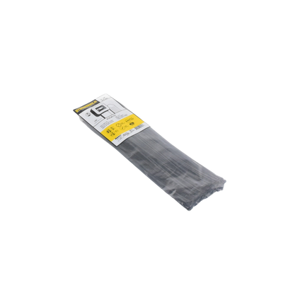 PANDUIT - Cincho de Nylon 6.6 StrongHold™, 370mm largo x 3.6mm ancho, Color Negro, Exterior Resistente a Rayos UV, Paquete de 100pz