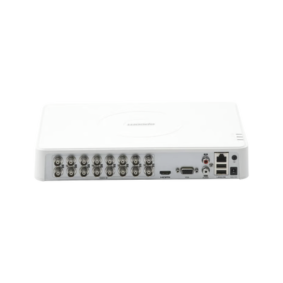 EPCOM PROFESSIONAL - DVR 16 Canales TurboHD + 2 Canales IP / 2 Megapixel (1080p) Lite / Acusense Lite (Evita Falsas Alarmas) / Audio por Coaxitron / 1 Bahía de Disco Duro / H.265+ / Salida de Video Full HD