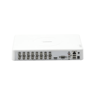 EPCOM PROFESSIONAL - DVR 16 Canales TurboHD + 2 Canales IP / 2 Megapixel (1080p) Lite / Acusense Lite (Evita Falsas Alarmas) / Audio por Coaxitron / 1 Bahía de Disco Duro / H.265+ / Salida de Video Full HD