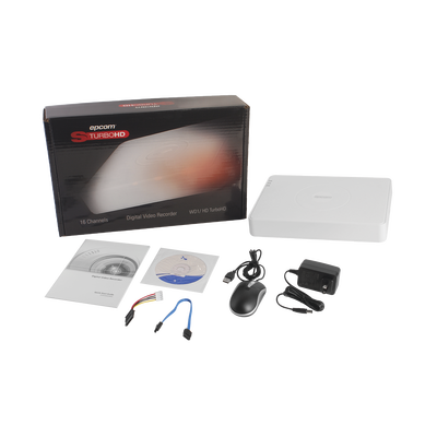 EPCOM - DVR 2 Megapixel (1080P) lite / 16 Canales TURBOHD + 2 Canal IP / 1 Bahía de Disco Duro / H.264+ / 1 Canales de Audio / Salida de vídeo Full HD