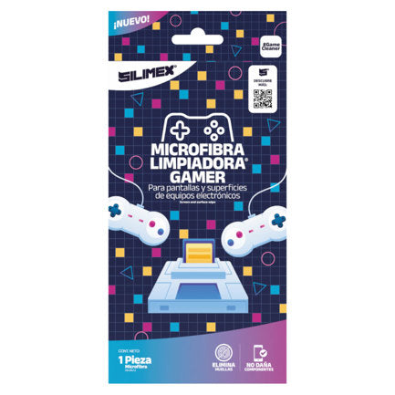 SILIMEX - Paño De Microfibra Gamer Silimex 30x30 Limpieza De Equipos Electrónicos 1 pza