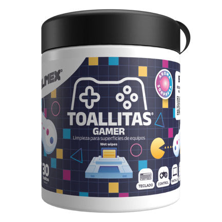 SILIMEX - Toallas Húmedas Silimex con Aroma a Chicle para Equipos Gamer C/30 Pz
