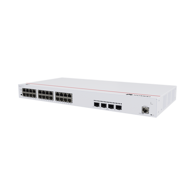 HUAWEI - Switch de Acceso eKit Administrable / Capa 2 / 24 Puertos PoE+ Gigabit + 4 Puertos SFP+/SFP + Puerto de Consola  / Poe Perpetuo / Presupuesto PoE 400 W / Sin Licenciamiento