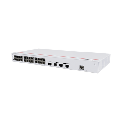 HUAWEI - Switch de Acceso Gigabit Administrable  Capa 2 / 24 puertos 10/100/1000 Mbps / 4 Puertos 10GE SFP+ Uplink / ERPS  / IMGP Snooping / DHCP Snooping / Administración Nube Gratis