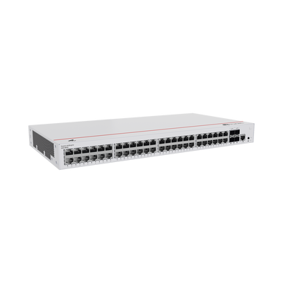 HUAWEI - Switch de Acceso Gigabit Administrable PoE Capa 2 / 48 puertos 10/100/1000 Mbps (PoE) / 4 Puertos 1GE SFP Uplink / ERPS / IMGP Snooping / DHCP Snooping / PoE Perpetuo / 380W / Administración Nube Gratis
