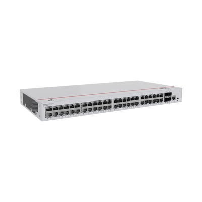 HUAWEI - Switch de Acceso Gigabit Administrable PoE Capa 2 / 48 puertos 10/100/1000 Mbps (PoE) / 4 Puertos 10GE SFP+ Uplink / ERPS / IMGP Snooping / DHCP Snooping / PoE Perpetuo / 380W / Administración Nube Gratis