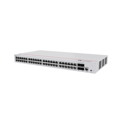 HUAWEI - Switch de Acceso Gigabit Administrable  Capa 2 / 48 puertos 10/100/1000 Mbps / 4 Puertos 10GE SFP+ Uplink / ERPS / IMGP Snooping / DHCP Snooping / Administración Nube Gratis