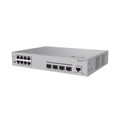 HUAWEI - Switch de Acceso eKit Administrable Capa 2 / 8 Puertos Gigabit / 4 Puertos SFP / 1 Puerto de Consola / Gestión Gratuita desde la Nube / Libre de Licenciamiento