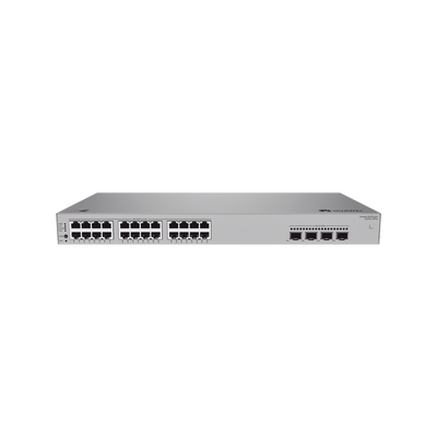 HUAWEI - Switch de Acceso Gigabit Administrable PoE Capa 2 / 24 puertos 10/100/1000 Mbps (PoE) / 4 Puertos 2.5GE SFP Uplink  / ERPS / IMGP Snooping / DHCP Snooping / PoE Perpetuo / 400 W / Administración Nube Gratis