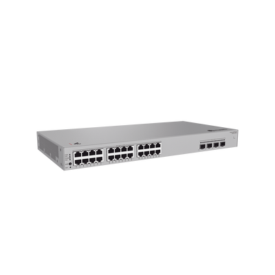 HUAWEI - Switch de Acceso Gigabit Administrable PoE Capa 2 / 24 puertos 10/100/1000 Mbps (PoE) / 4 Puertos 2.5GE SFP Uplink  / ERPS / IMGP Snooping / DHCP Snooping / PoE Perpetuo / 400 W / Administración Nube Gratis