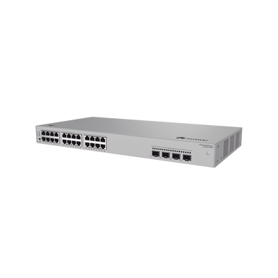 HUAWEI - Switch de Acceso Gigabit Administrable PoE Capa 2 / 24 puertos 10/100/1000 Mbps (PoE) / 4 Puertos 2.5GE SFP Uplink  / ERPS / IMGP Snooping / DHCP Snooping / PoE Perpetuo / 400 W / Administración Nube Gratis