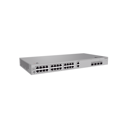 HUAWEI - Switch de Acceso eKit Administrable / Capa 2 / 22 Puertos PoE+ Gigabit + 2 Puertos PoE+ 2.5 Gbps + 2 Puertos SFP(2.5 Gbps) + 2 Puertos SFP+(10 Gbps) / PoE Perpetuo / Presupuesto PoE 400 W / Sin Licenciamiento