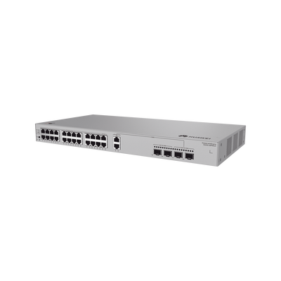 HUAWEI - Switch de Acceso eKit Administrable / Capa 2 / 22 Puertos PoE+ Gigabit + 2 Puertos PoE+ 2.5 Gbps + 2 Puertos SFP(2.5 Gbps) + 2 Puertos SFP+(10 Gbps) / PoE Perpetuo / Presupuesto PoE 400 W / Sin Licenciamiento