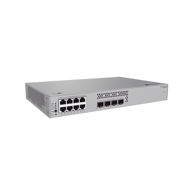HUAWEI - Switch de Acceso Gigabit Administrable PoE Capa 2 / 8 puertos 10/100/1000 Mbps (PoE) / 4 Puertos 2.5GE SFP Uplink  / ERPS / IMGP Snooping / DHCP Snooping / PoE Perpetuo / 128 W / Administración Nube Gratis