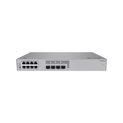 HUAWEI - Switch de Acceso eKit Administrable / Capa 2 / 8 Puertos PoE+ Gigabit + 2 SFP + 2 SFP+ / PoE Perpetuo / Presupuesto PoE 128 W / Sin licenciamiento
