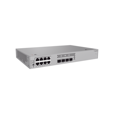 HUAWEI - Switch de Acceso eKit Administrable / Capa 2 / 8 Puertos PoE+ Gigabit + 2 SFP + 2 SFP+ / PoE Perpetuo / Presupuesto PoE 128 W / Sin licenciamiento