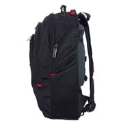 SWISSMOBILITY - Mochila Swissmobility BEVERIN 17 3 cierres asa de acero reforzada piso de espuma múltiples bolsos internos color negro