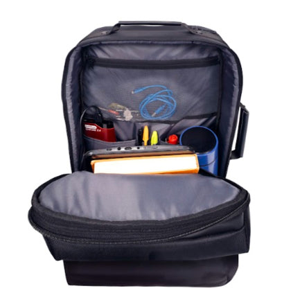 SWISSMOBILITY - Mochila Swissmobility WATSON 17 2 cierres principales rígida doble asa color negro