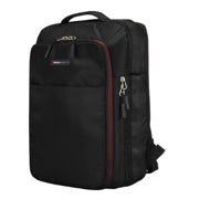 SWISSMOBILITY - Mochila Swissmobility JACK 17 2 cierres principales expansión porta calzado y bebidas incluidos doble asa Color negro