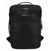 SWISSMOBILITY - Mochila Swissmobility JACK 17 2 cierres principales expansión porta calzado y bebidas incluidos doble asa Color negro