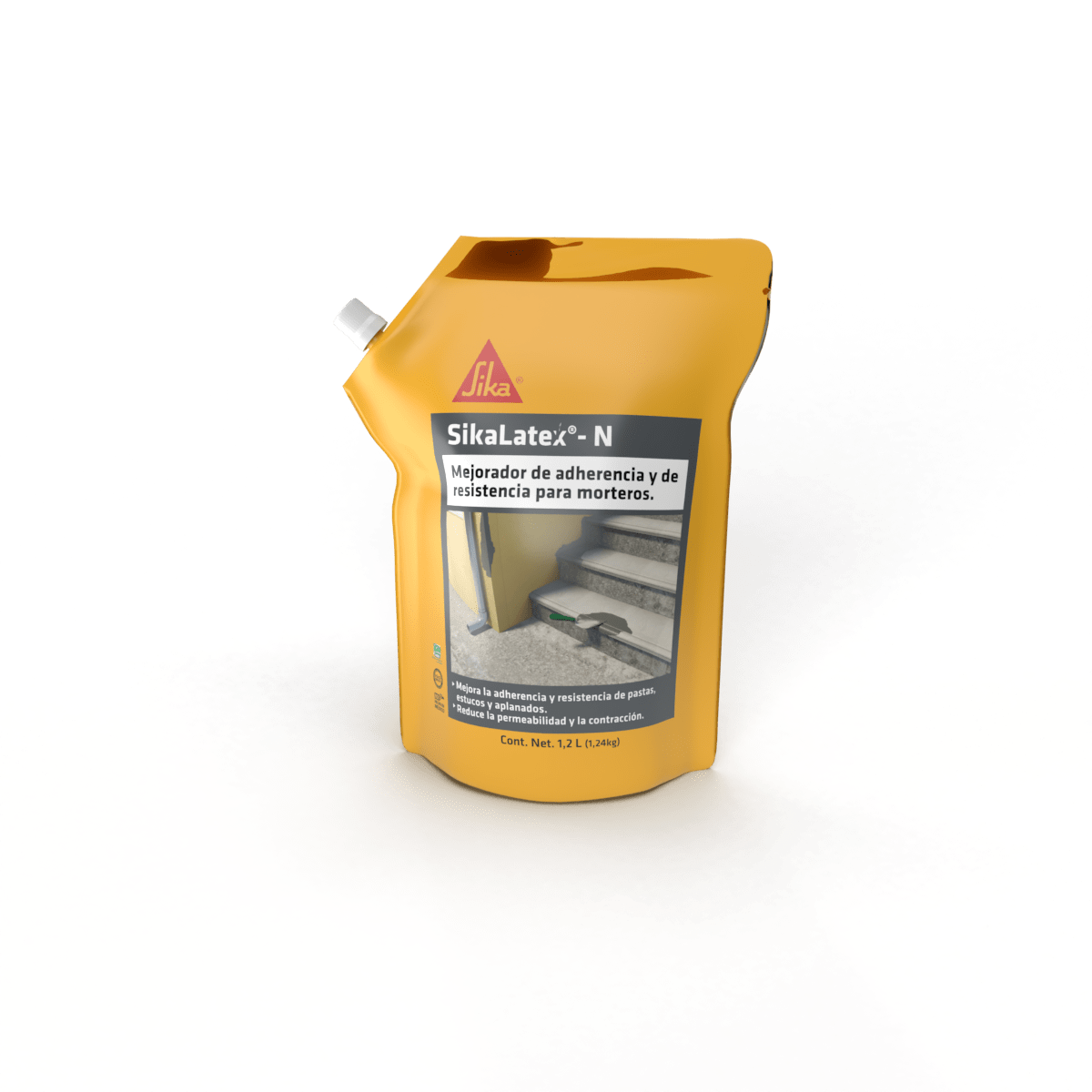 Aditivo Liquido Mejora Adherencia Y Resistencia 1.2 Kg Doypack Sikalatex N