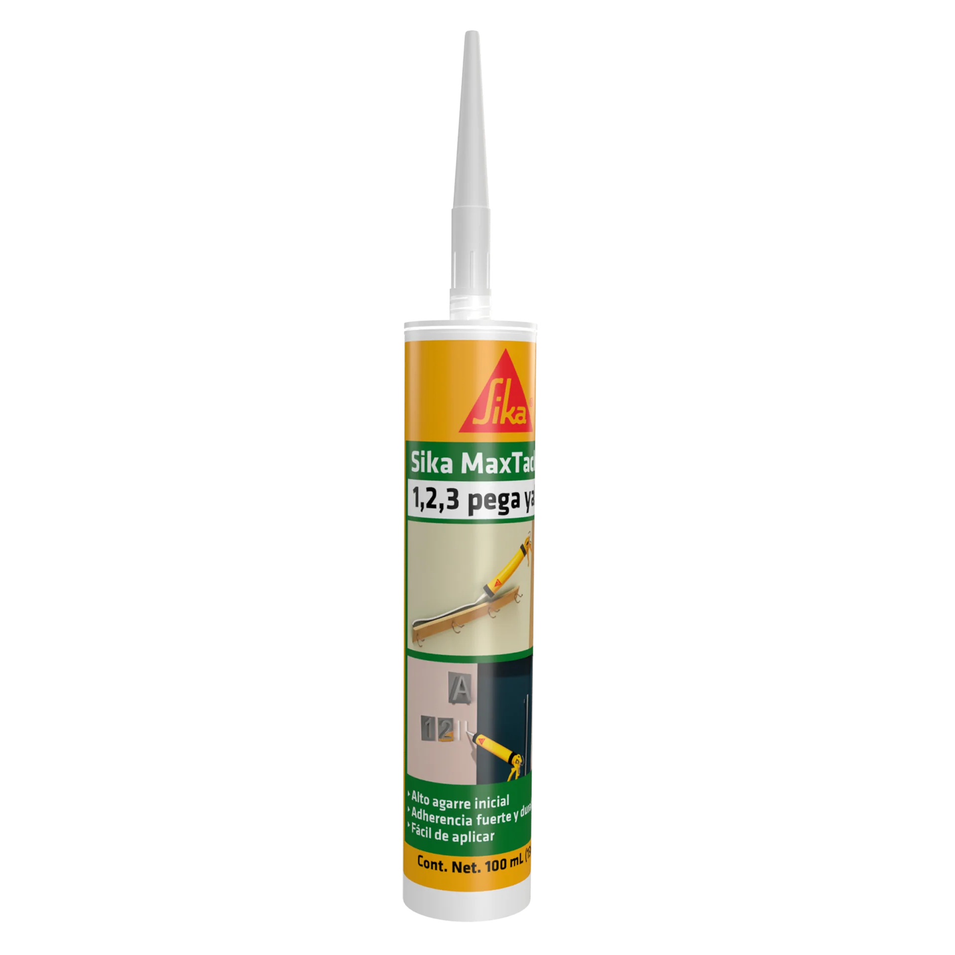 Adhesivo De Montaje Instantaneo Multiusos (Sin Clavos) 300 Ml (10.14 Oz) Cartucho (Sika Maxtack)