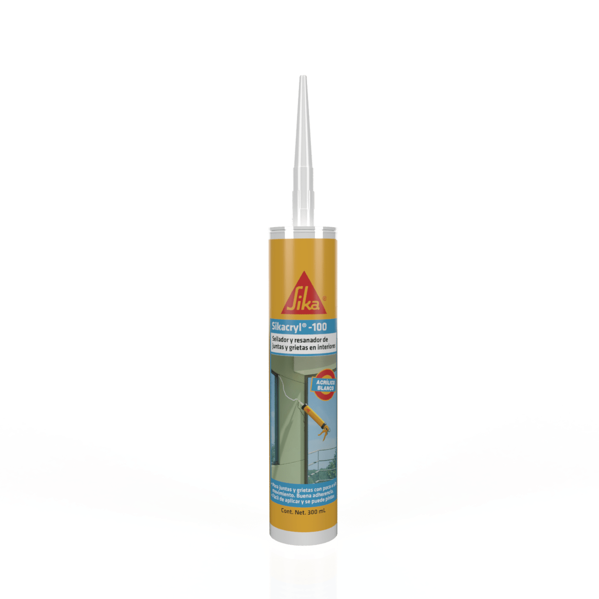 Sellador Acrilico Blanco 300 Ml (Sikacryl 100)