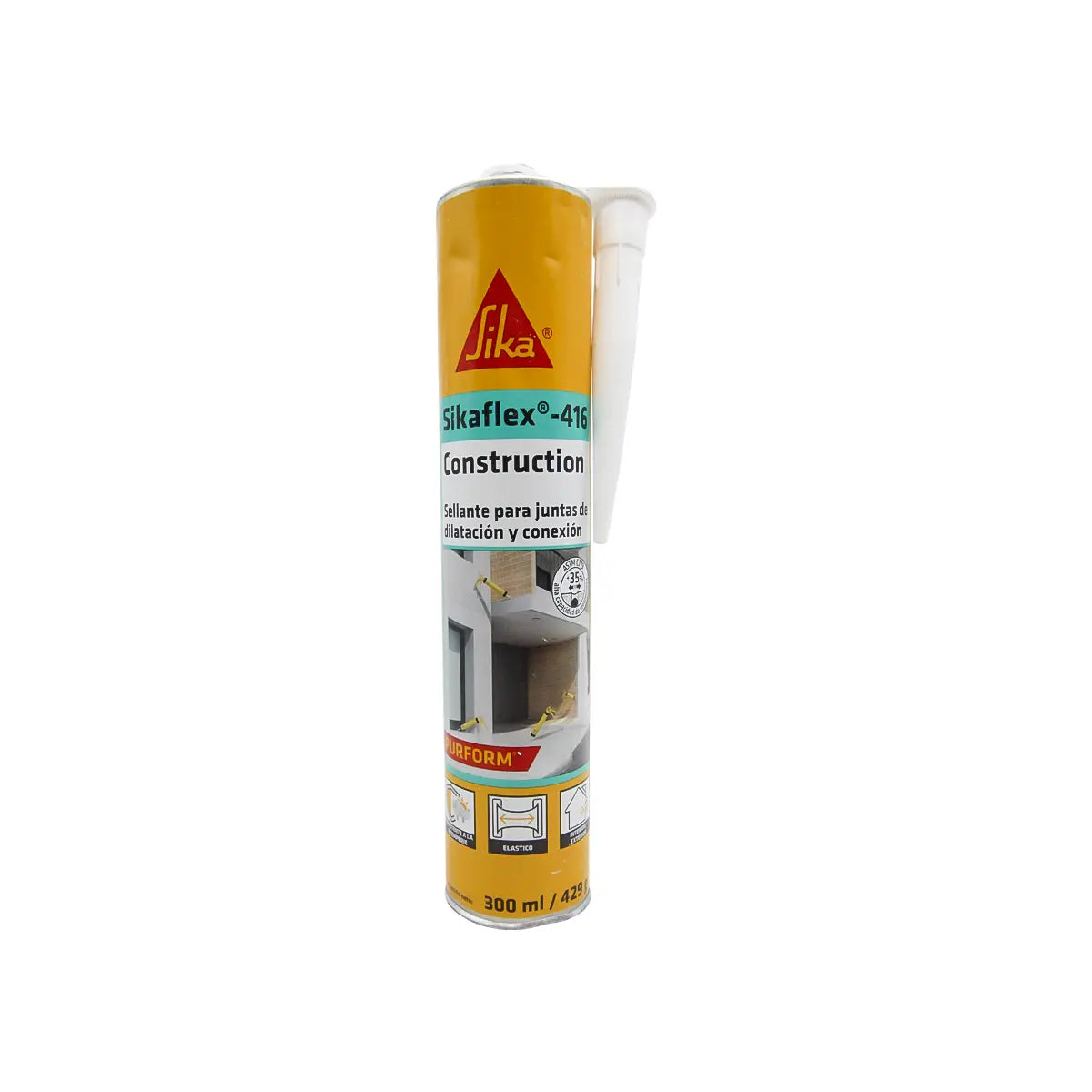 Sellador De Poliuretano Blanco 300 Ml (Sikaflex-416 Construction)