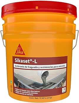 Aditivo Liquido Acelerador Del Fraguado De Mezclas De Concreto Y Mortero 17.42 L (Sikaset L)