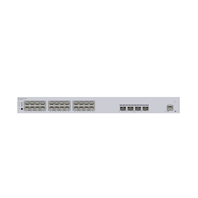 HUAWEI - Switch de Distribución/Core Gigabit Administrable PoE Capa 3 / 24 puertos 10/100/1000 Mbps (PoE) / 4 Puertos 10GE SFP+ Uplink / ERPS / Rutas Estáticas / iStack / PoE Perpetuo / 400W / Administración Nube Gratis