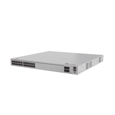 HUAWEI - Switch de Distribución/Core Gigabit Administrable PoE Capa 3 / 24 puertos 1000/2.5Gbps (PoE) / 4 Puertos 10GE SFP+ Uplink / ERPS / Rutas Estáticas / iStack / PoE Perpetuo / 400W / Administración Nube Gratis