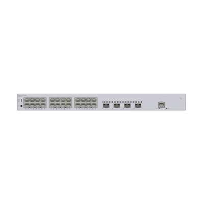 HUAWEI - Switch de Distribución/Core Gigabit Administrable  Capa 3 / 24 puertos 10/100/1000 Mbps  / 4 Puertos 10GE SFP+ Uplink / ERPS / Rutas Estáticas / iStack / Administración Nube Gratis