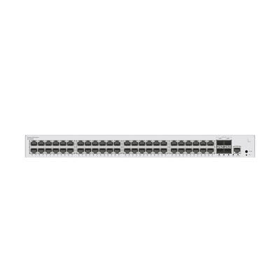 HUAWEI - Switch de Distribución/Core Gigabit Administrable PoE Capa 3 / 48 puertos 10/100/1000 Mbps (PoE) / 4 Puertos 10GE SFP+ Uplink / ERPS / Rutas Estáticas / iStack / PoE Perpetuo / 380W / Administración Nube Gratis