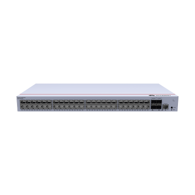 HUAWEI - Switch de Distribución/Core Gigabit Administrable  Capa 3 / 48 puertos 10/100/1000 Mbps  / 4 Puertos 1GE SFP Uplink / ERPS / Rutas Estáticas / iStack / Administración Nube Gratis