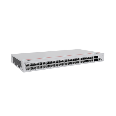HUAWEI - Switch de Distribución/Core Gigabit Administrable  Capa 3 / 48 puertos 10/100/1000 Mbps  / 4 Puertos 10GE SFP+ Uplink / ERPS / Rutas Estáticas / iStack / Administración Nube Gratis