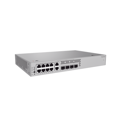 HUAWEI - Switch de Acceso eKit Administrable  / Capa 2+ / 6 Puertos PoE+ Gigabit + 2 Puertos PoE+ Multi-Gigabit (2.5 Gbps) + 2 Puertos Gigabit + 2 Puertos SFP + 2 Puertos SFP+ / PoE Perpetuo / Presupuesto PoE 128 W / Sin licenciamiento