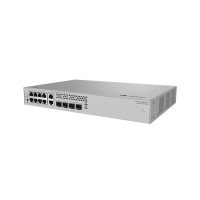 HUAWEI - Switch de Acceso eKit Administrable  / Capa 2+ / 6 Puertos PoE+ Gigabit + 2 Puertos PoE+ Multi-Gigabit (2.5 Gbps) + 2 Puertos Gigabit + 2 Puertos SFP + 2 Puertos SFP+ / PoE Perpetuo / Presupuesto PoE 128 W / Sin licenciamiento