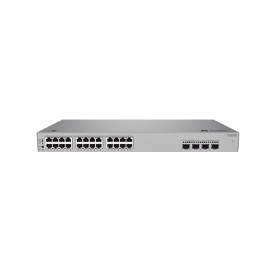 HUAWEI - Switch de Acceso eKit Administrable / Capa 2+ / 24 Puertos PoE+ Gigabit + 2 Puertos SFP(2.5 Gbps) + 2 Puertos SFP+(10 Gbps) / PoE Perpetuo / Presupuesto PoE 400 W / Sin licenciamiento