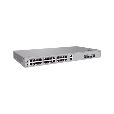 HUAWEI - Switch Gigabit Administrable PoE Capa 3 / 24 Puertos 10/100/1000 Mbps (22 PoE) / 2 Puertos 2.5GE (PoE) combo 2 Puertos SFP 2.5GE /2 Puertos SFP+ 10GE / 400W / PoE Perpetuo / iStack / Administración Nube Gratis
