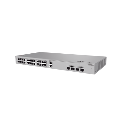 HUAWEI - Switch Gigabit Administrable PoE Capa 3 / 24 Puertos 10/100/1000 Mbps (22 PoE) / 2 Puertos 2.5GE (PoE) combo 2 Puertos SFP 2.5GE /2 Puertos SFP+ 10GE / 400W / PoE Perpetuo / iStack / Administración Nube Gratis