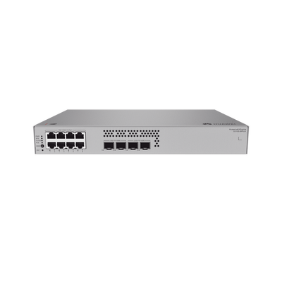 HUAWEI - Switch de Acceso Gigabit Administrable PoE Capa 2+ / 8 puertos 10/100/1000 Mbps (PoE) / 2 Puertos 2.5GE SFP + 2 Puertos 10GE SFP+ Uplink  / ERPS / Rutas Estáticas / PoE Perpetuo / 128 W / Administración Nube Gratis