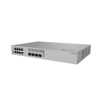 HUAWEI - Switch de Acceso Gigabit Administrable PoE Capa 2+ / 8 puertos 10/100/1000 Mbps (PoE) / 2 Puertos 2.5GE SFP + 2 Puertos 10GE SFP+ Uplink  / ERPS / Rutas Estáticas / PoE Perpetuo / 128 W / Administración Nube Gratis